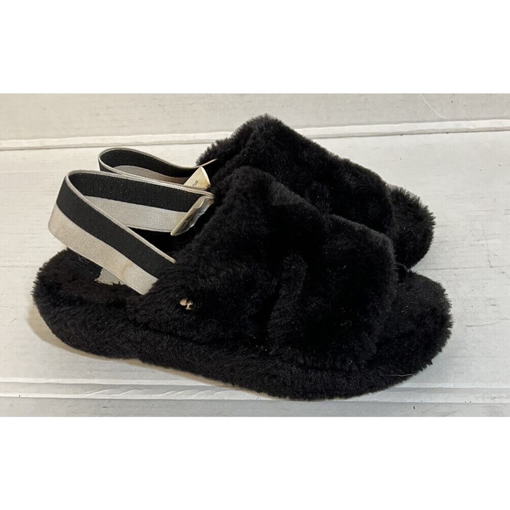 Kate Spade Slipper soft Cozy Size 6 Black Lightweight Open‎ Toe